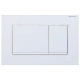 Square Button Flush Plate for Geberit In-Wall Cistern Toilet - Matte White